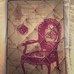 Wall-mounted fabric shabby chic photo frame